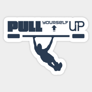 Sweater yourself up calisthenics blue Sticker